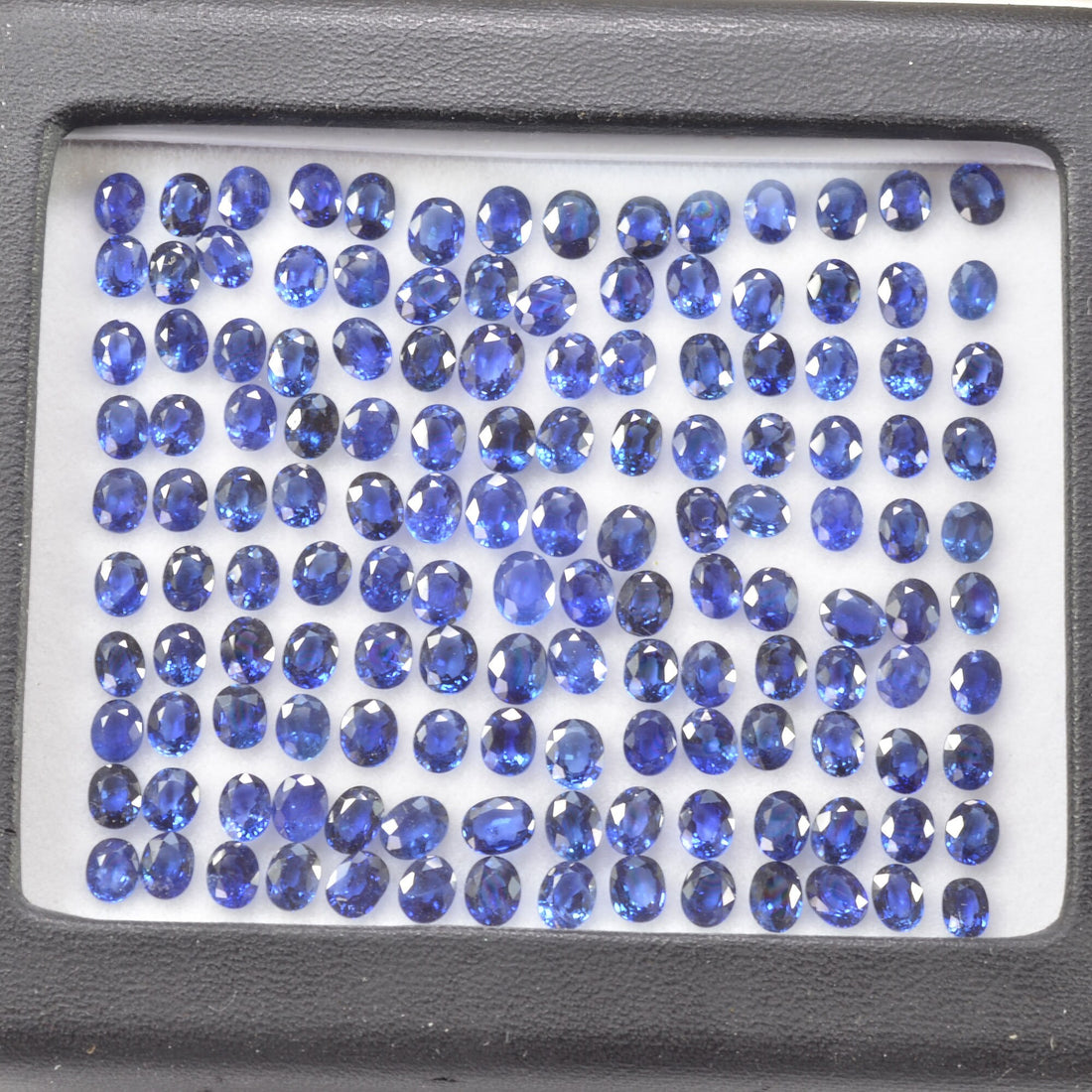 4.5x3.5 Natural Calibrated Sri Lanka Blue Sapphire Loose Gemstone Oval Cut