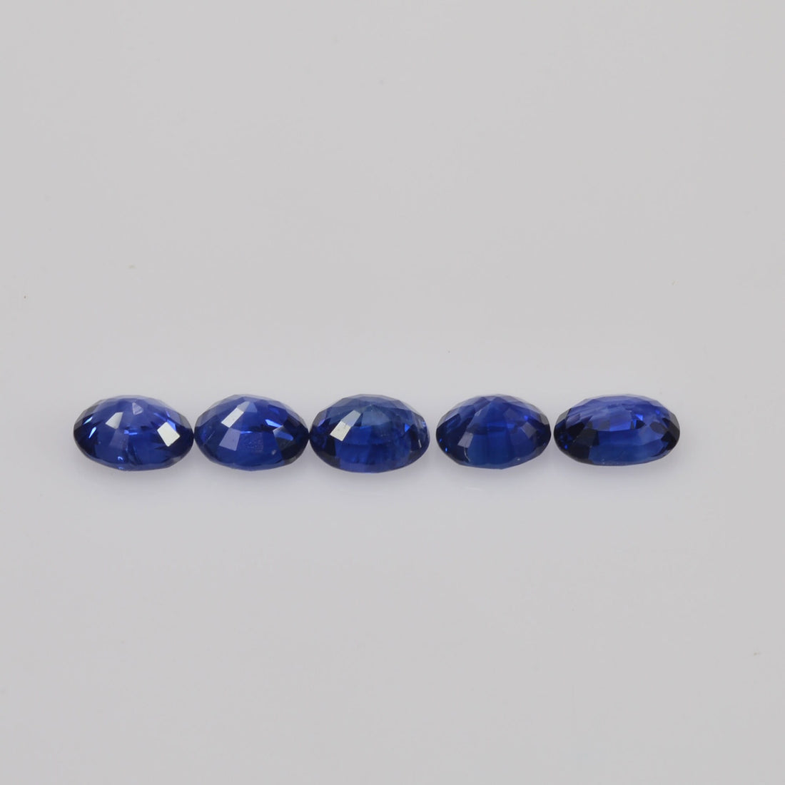 4.5x3.5 Natural Calibrated Sri Lanka Blue Sapphire Loose Gemstone Oval Cut