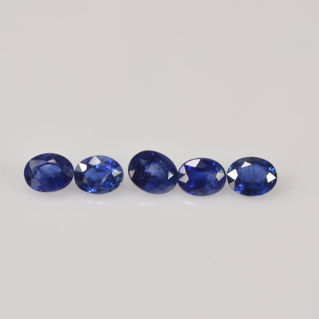 5x4 Natural Calibrated Sri Lanka Blue Sapphire Loose Gemstone Oval Cut