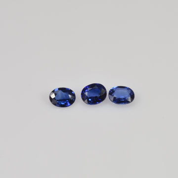 5x4 Natural Calibrated Sri Lanka Blue Sapphire Loose Gemstone Oval Cut