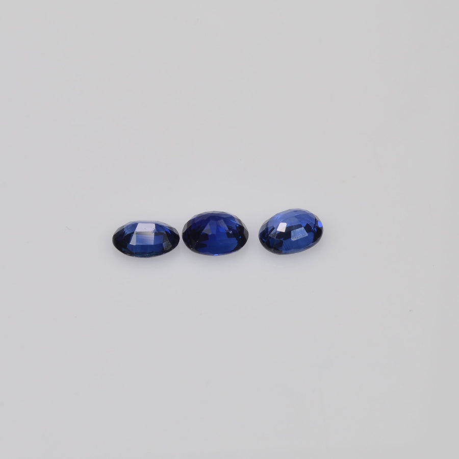 5x4 Natural Calibrated Sri Lanka Blue Sapphire Loose Gemstone Oval Cut