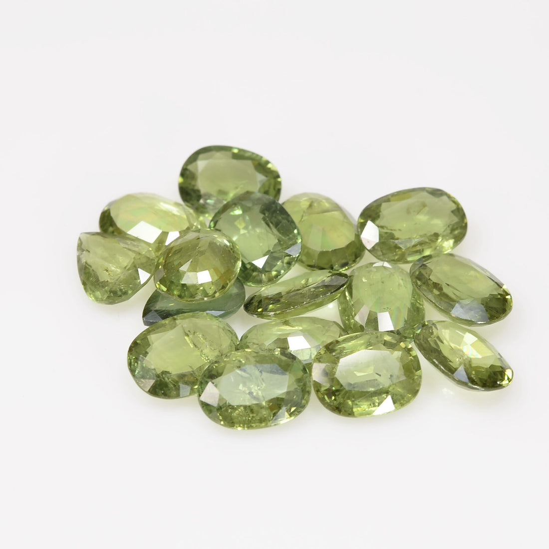 8x6 mm Natural Calibrated Green Sapphire Loose Gemstone Oval Cut