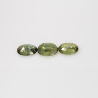 8x6 mm Natural Calibrated Green Sapphire Loose Gemstone Oval Cut