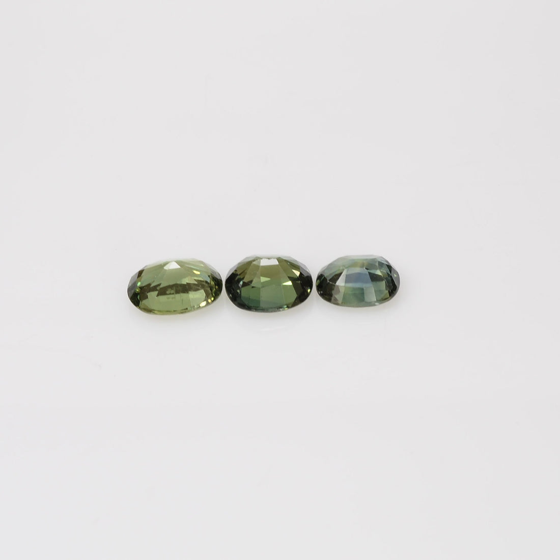 6x5 mm Natural Calibrated Green Sapphire Loose Gemstone Oval Cut