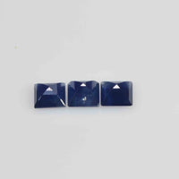 4.5-5.0 mm Natural Calibrated Blue Sapphire Loose Gemstone Square Cut