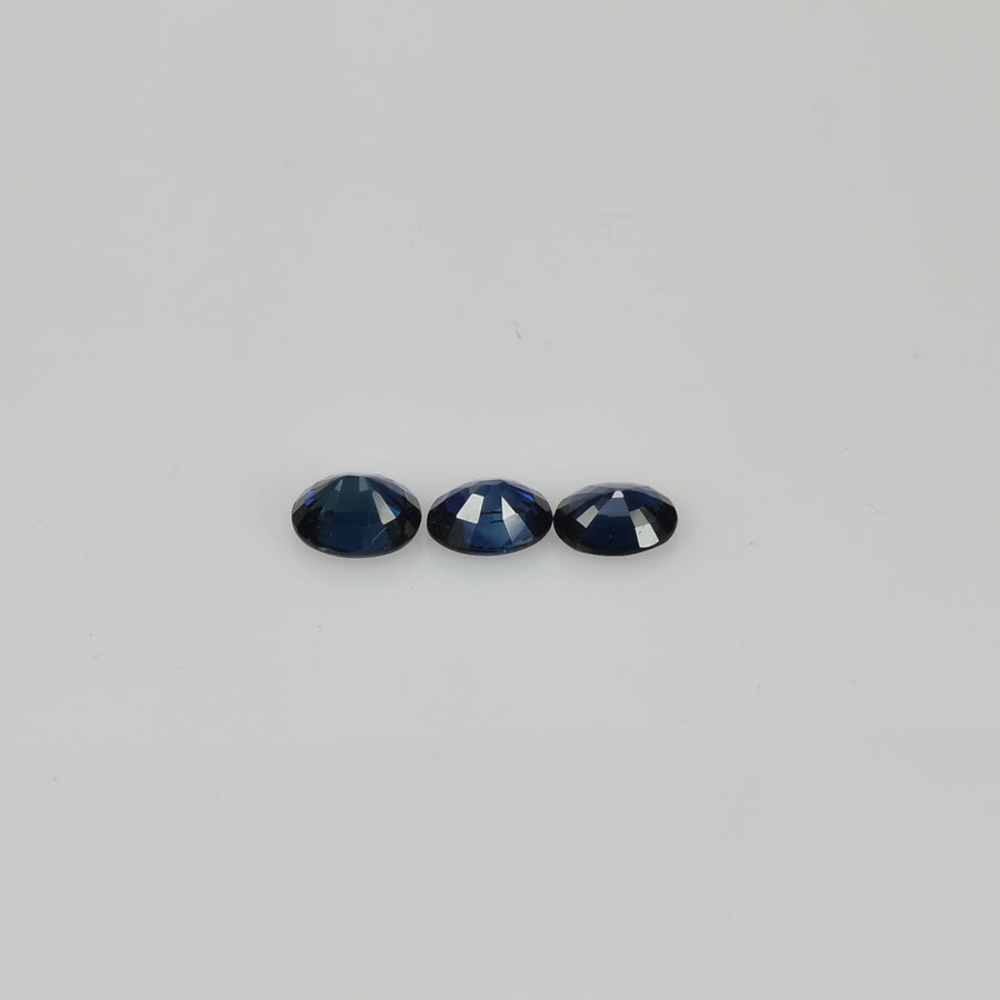 5x4 mm Natural Calibrated Blue Sapphire Loose Gemstone Oval Cut