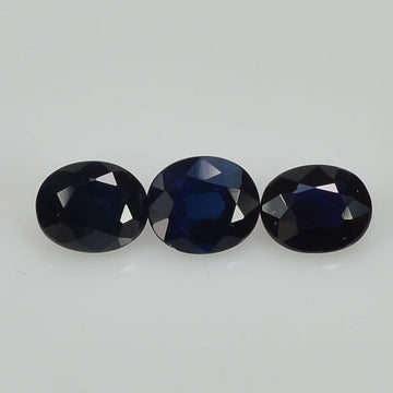 5x4 mm Natural Calibrated Blue Sapphire Loose Gemstone Oval Cut