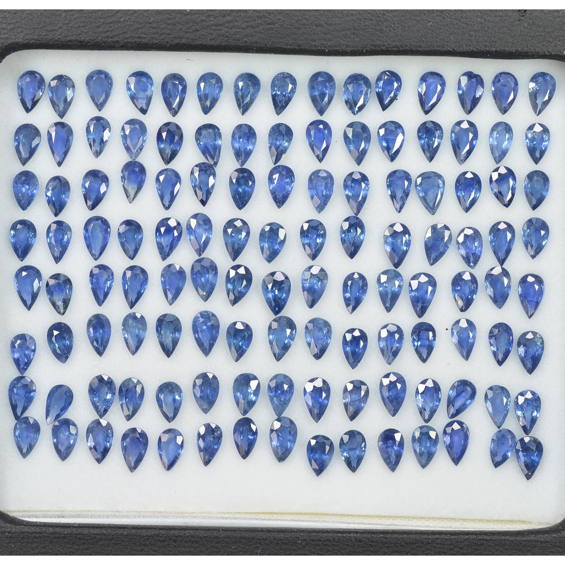 5x4 mm Natural Calibrated Blue Sapphire Loose Gemstone Pear Cut