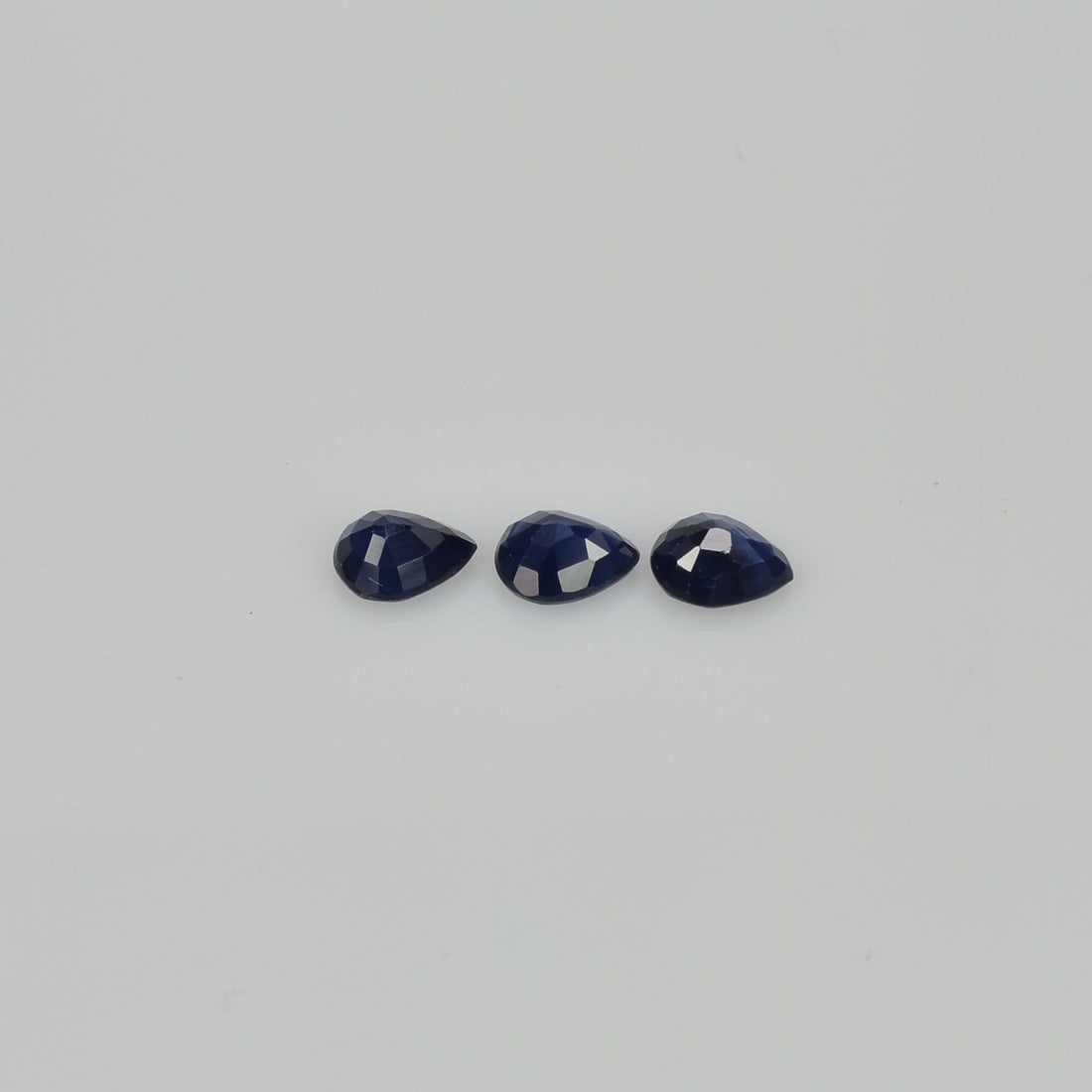 5x4 mm Natural Calibrated Blue Sapphire Loose Gemstone Pear Cut