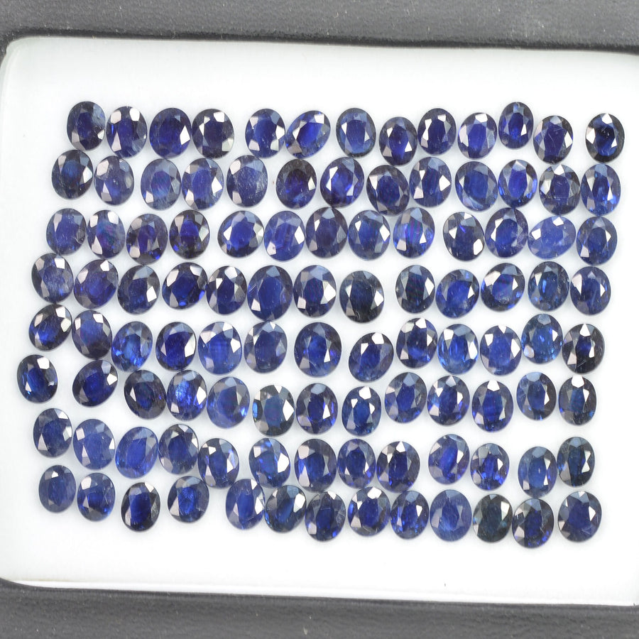 5x4 mm Natural Calibrated Blue Sapphire Loose Gemstone Oval Cut