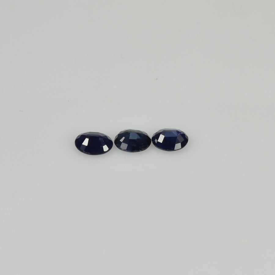 5x4 mm Natural Calibrated Blue Sapphire Loose Gemstone Oval Cut