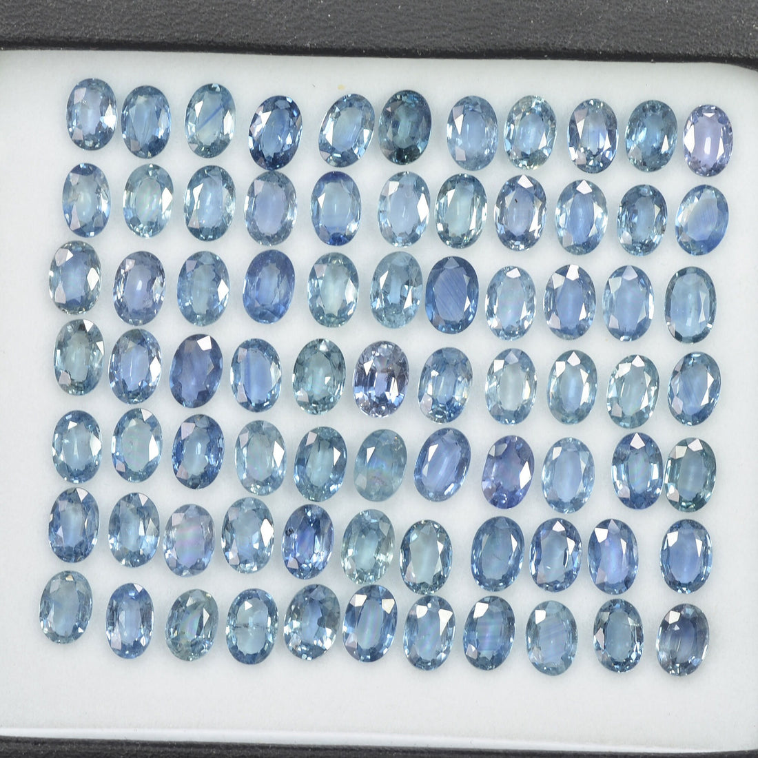 6x4 mm Natural Calibrated Blue Sapphire Loose Gemstone Oval Cut