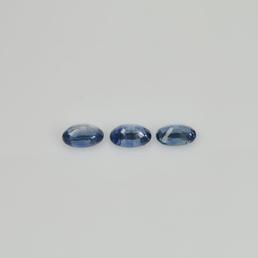 6x4 mm Natural Calibrated Blue Sapphire Loose Gemstone Oval Cut