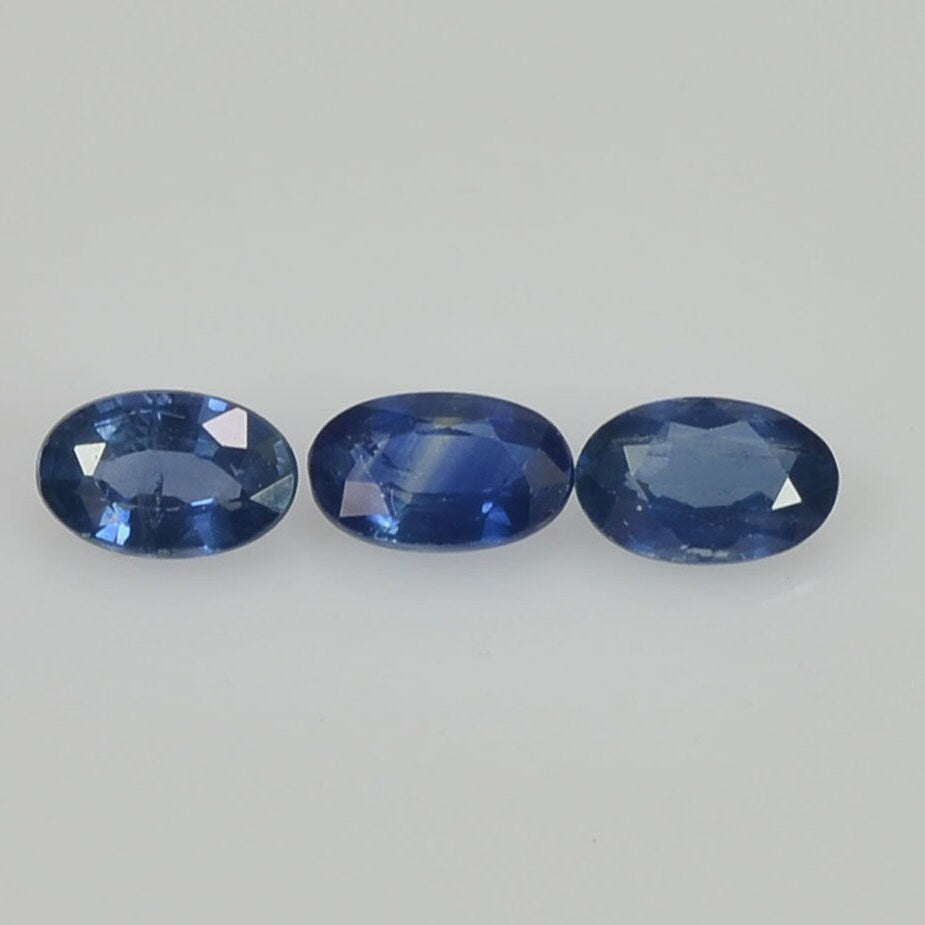 5x3 mm Natural Calibrated Blue Sapphire Loose Gemstone Oval Cut