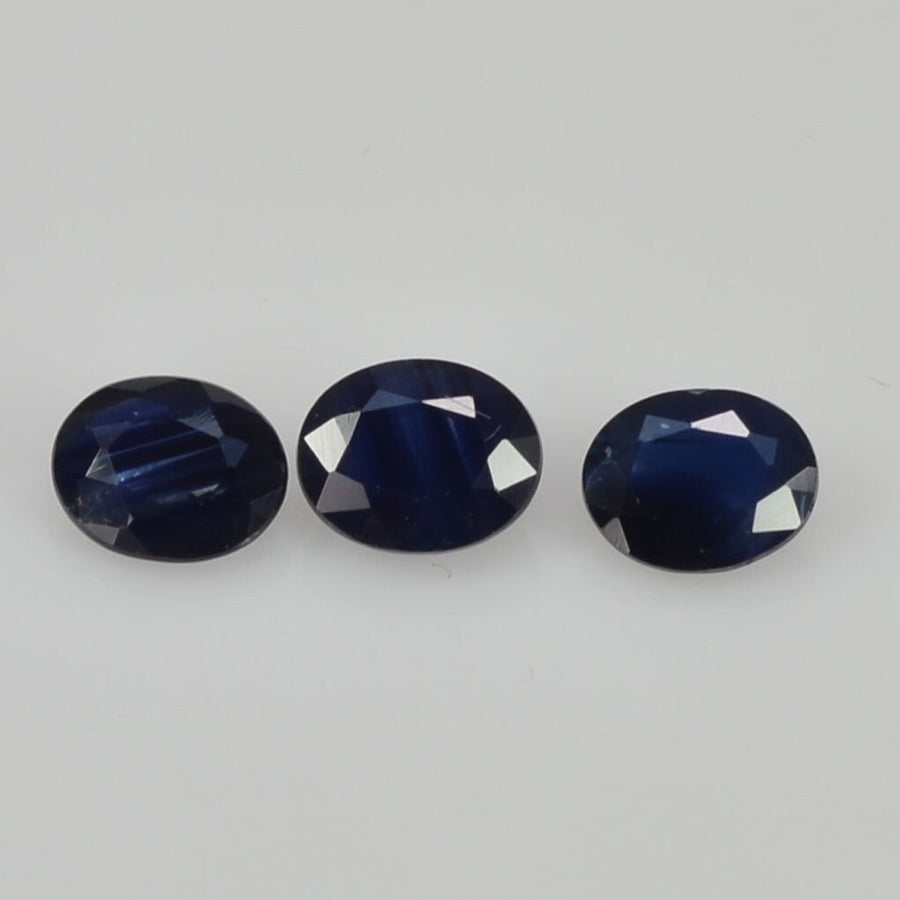 5x4 mm Natural Calibrated Blue Sapphire Loose Gemstone Oval Cut