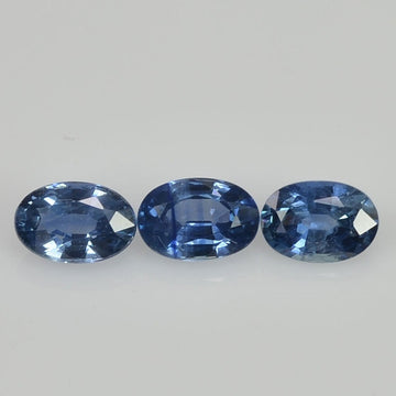 6x4 mm Natural Calibrated Blue Sapphire Loose Gemstone Oval Cut