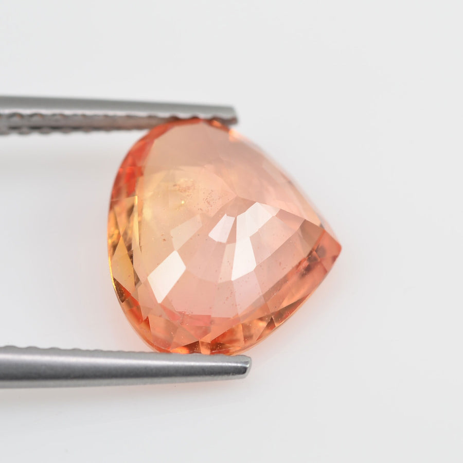 3.72 cts Natural Orange Sapphire Loose Gemstone Oval Cut