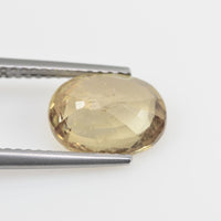 3.11 cts Natural Yellow Sapphire Loose Gemstone Oval Cut