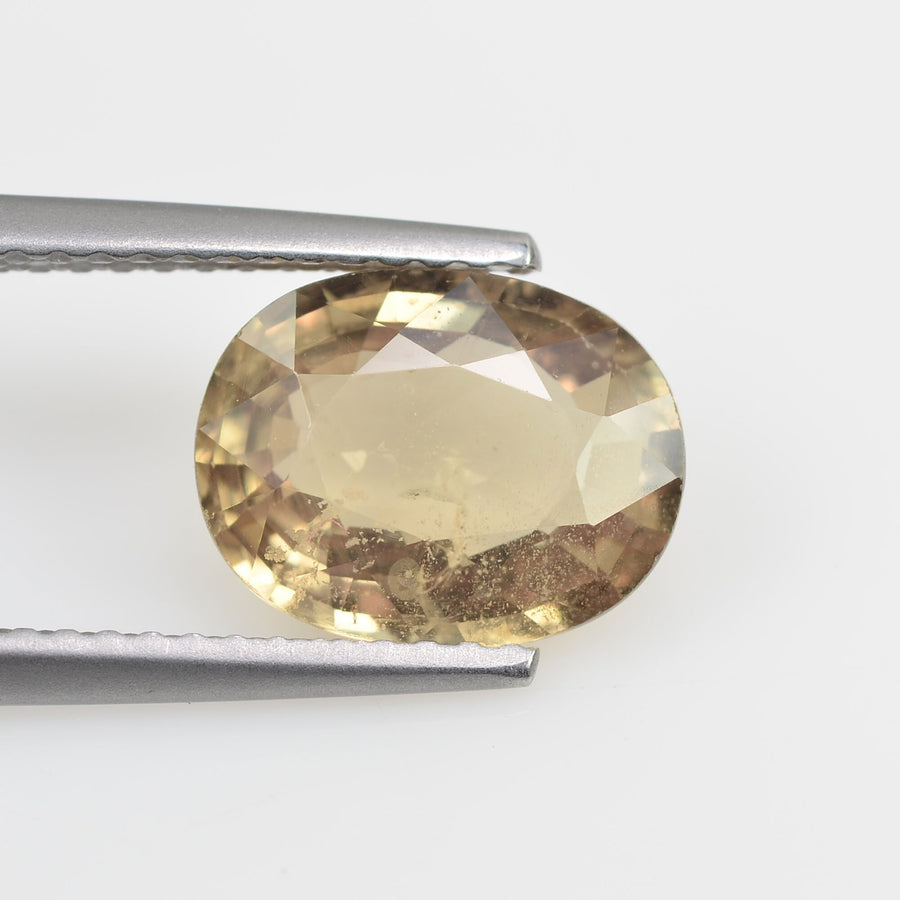 3.11 cts Natural Yellow Sapphire Loose Gemstone Oval Cut