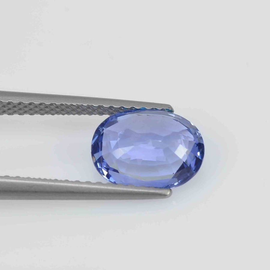 2.12 cts Unheated Natural Blue Sapphire Loose Gemstone Oval Cut Certified