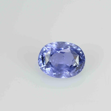 2.95 cts Unheated Natural Blue Sapphire Loose Gemstone Oval Cut Certified