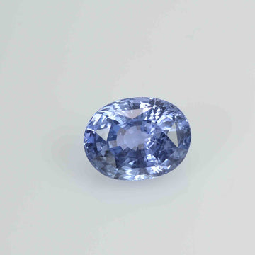 2.93 cts Unheated Natural Blue Sapphire Loose Gemstone Oval Cut Certified