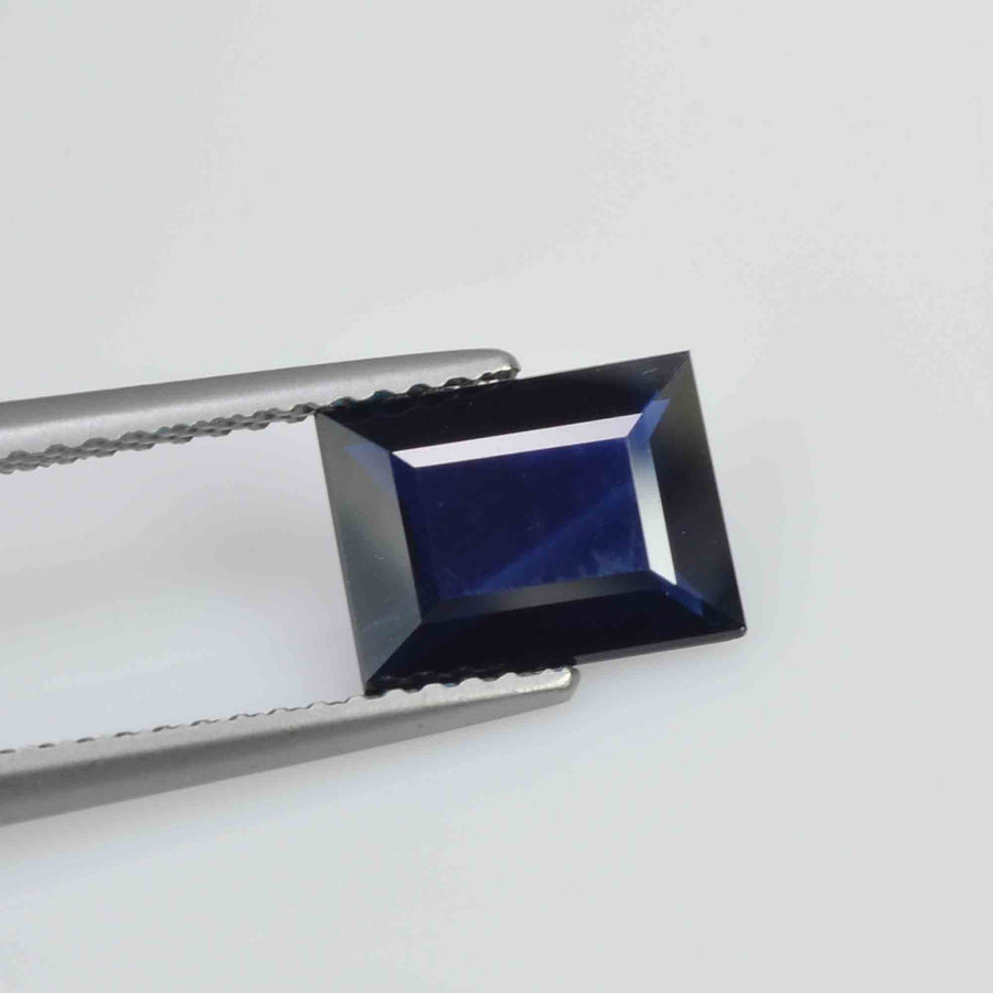 1.66 cts Natural Blue Sapphire Loose Gemstone Baguette Cut