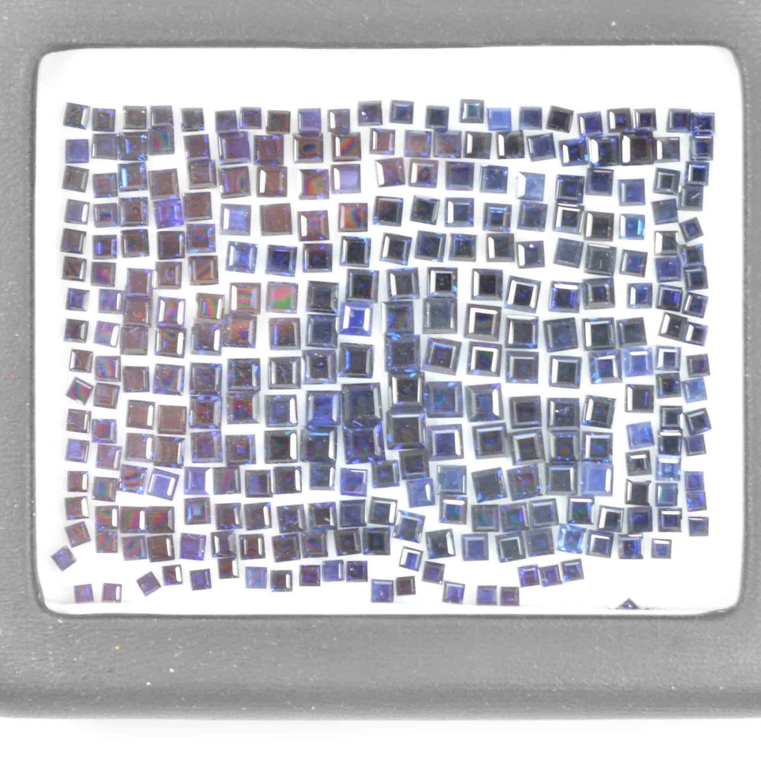 1.9-4.0 MM Natural Calibrated Blue Sapphire Loose Gemstone Square Cut