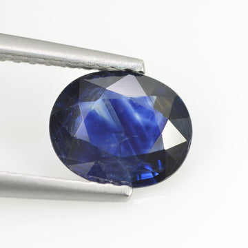 1.29 Cts Natural Blue Sapphire Loose Gemstone Oval Cut