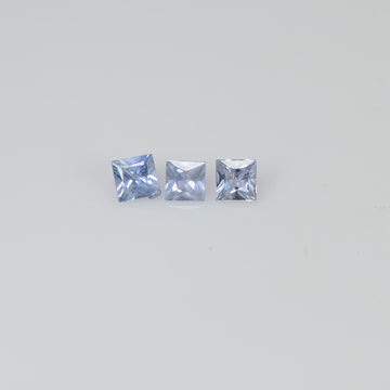 1.8-4.4 MM  Natural Blue Sapphire Loose Gemstone Princess Cut