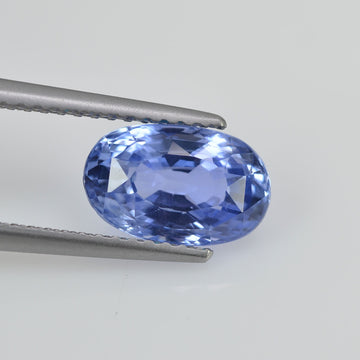 2.68 cts Unheated Natural Blue Sapphire Loose Gemstone Oval Cut Certified