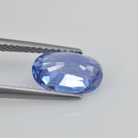 2.68 cts Unheated Natural Blue Sapphire Loose Gemstone Oval Cut Certified