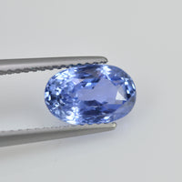 2.68 cts Unheated Natural Blue Sapphire Loose Gemstone Oval Cut Certified