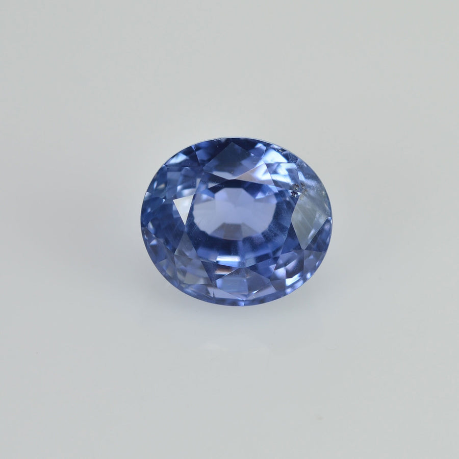 2.31 cts Unheated Natural Blue Sapphire Loose Gemstone Oval Cut Certified