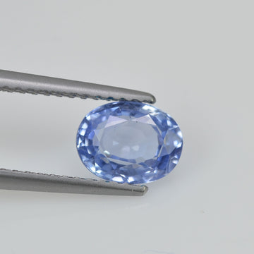 1.37 cts Natural Blue Sapphire Loose Gemstone Oval Cut Certified