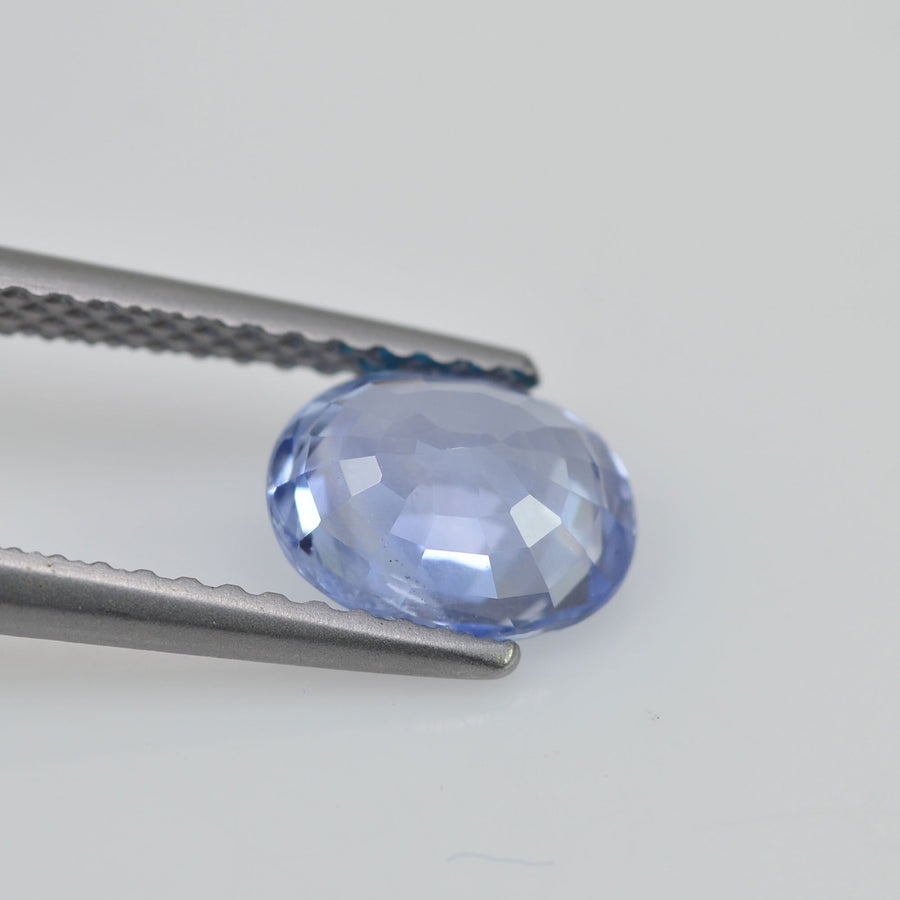 1.37 cts Natural Blue Sapphire Loose Gemstone Oval Cut Certified