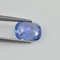 1.68 cts Unheated Natural Blue Sapphire Loose Gemstone Cushion Cut Certified