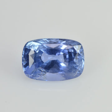 3.25 cts Unheated Natural Blue Sapphire Loose Gemstone Cushion Cut Certified