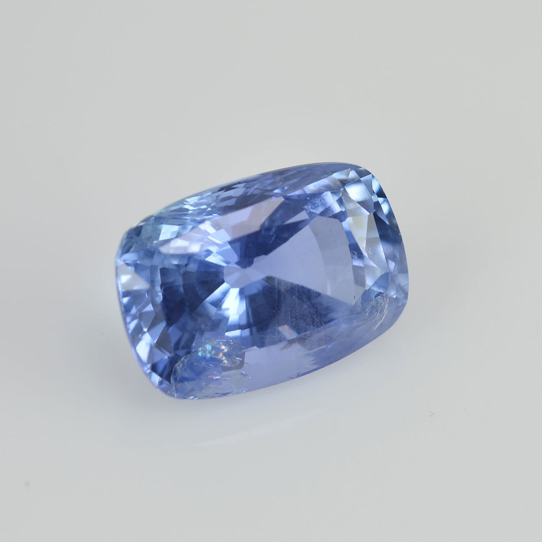 3.25 cts Unheated Natural Blue Sapphire Loose Gemstone Cushion Cut Certified