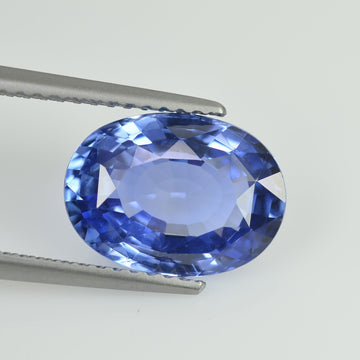 4.02 cts Natural Blue Sapphire Loose Gemstone Oval Cut Certified