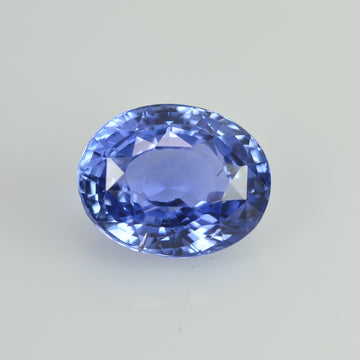 3.90 cts Unheated Natural Blue Sapphire Loose Gemstone Oval Cut Certified