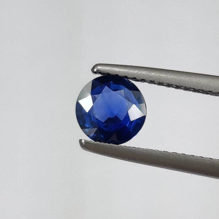 1.07 cts Natural Blue Sapphire Loose Gemstone Round Cut