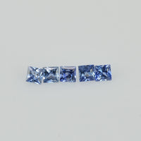 1.5 - 2.2 MM Natural Princess Cut Blue Sapphire