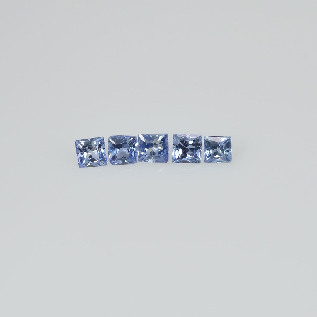1.3-1.9 MM  Natural  Blue Sapphire Loose Gemstone Princess Cut