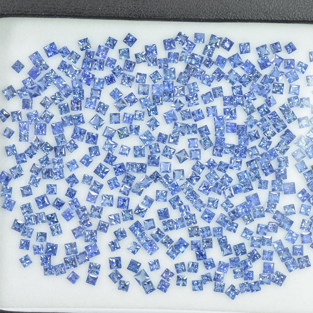 1.7-2.3   MM  Natural Princess Cut Blue Sapphire Loose Gemstone