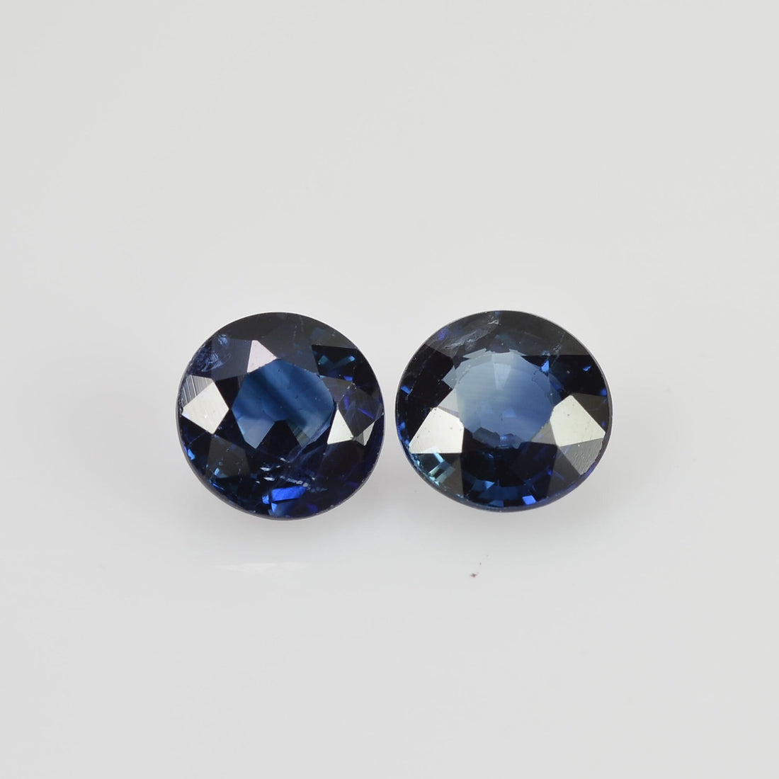 4.5 mm Natural Blue Sapphire Loose Pair Gemstone Round Cut