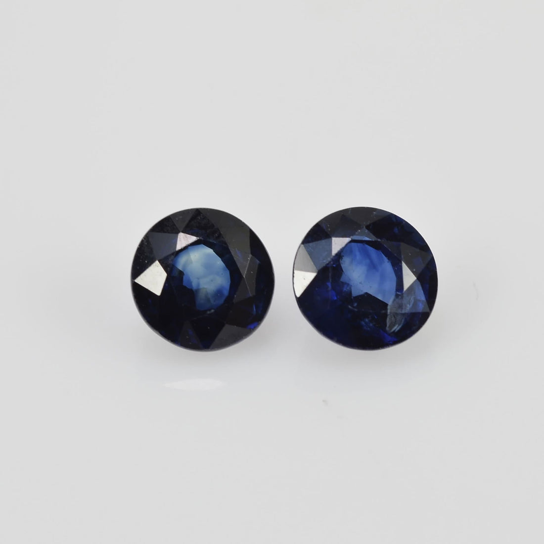 4.5 mm Natural Blue Sapphire Loose Pair Gemstone Round Cut