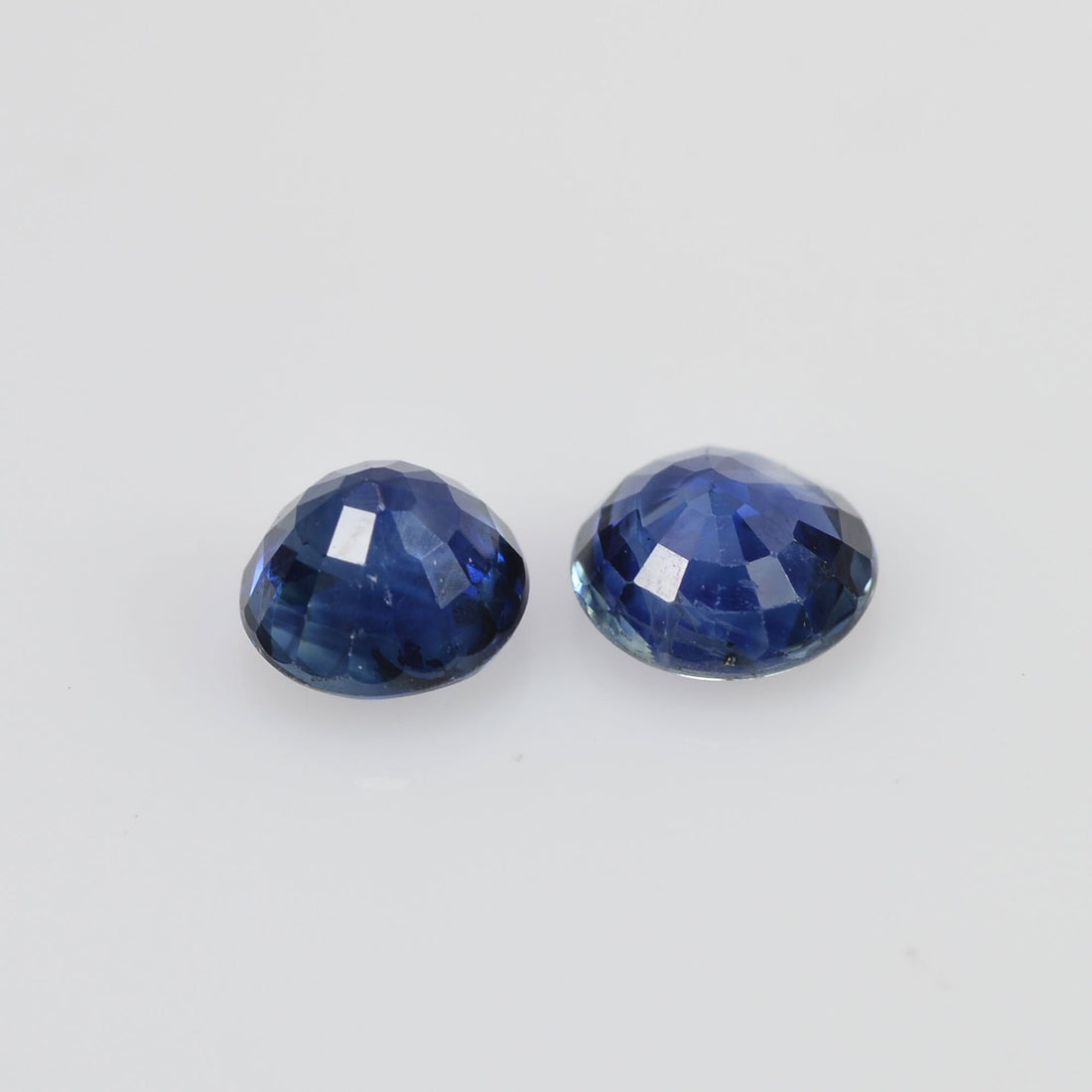 4.5 mm Natural Blue Sapphire Loose Pair Gemstone Round Cut