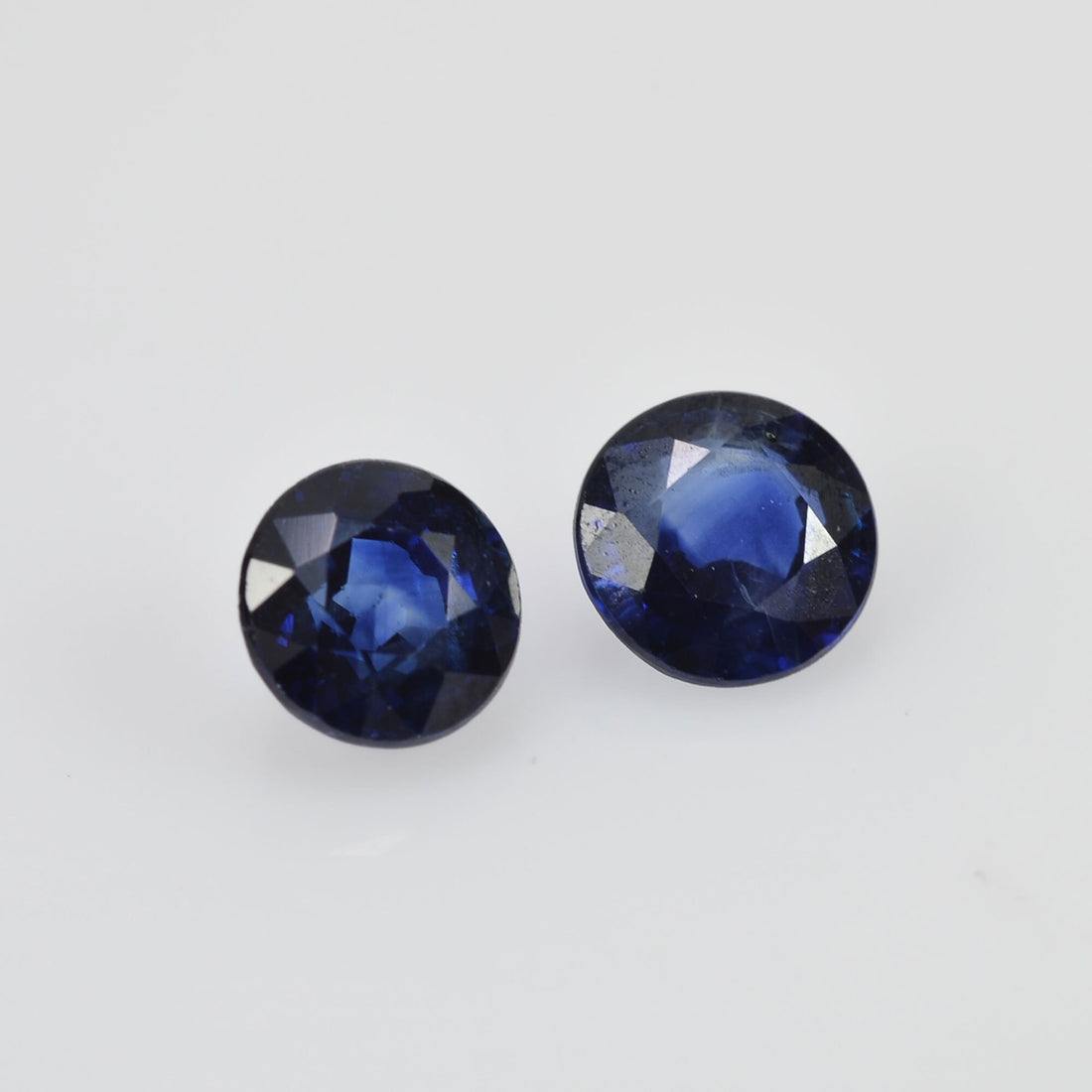 4.5 mm Natural Blue Sapphire Loose Pair Gemstone Round Cut