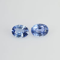 1.55 cts Natural Blue Sapphire Loose Pair Gemstone Oval Cut